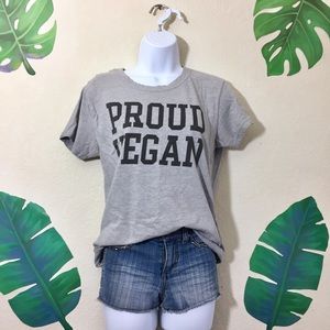 Proud Vegan Gray T-Shirt (M)